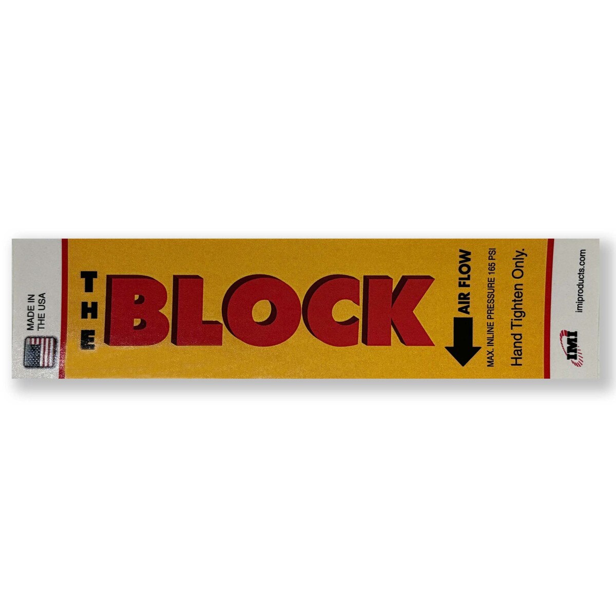 IMIBLOCK label, In line moisture block CAMBLK50