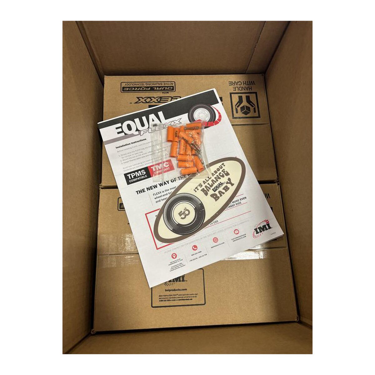 Inside view case of 40 EQUAL FLEXX Drop-In Bags, EQFXDC40