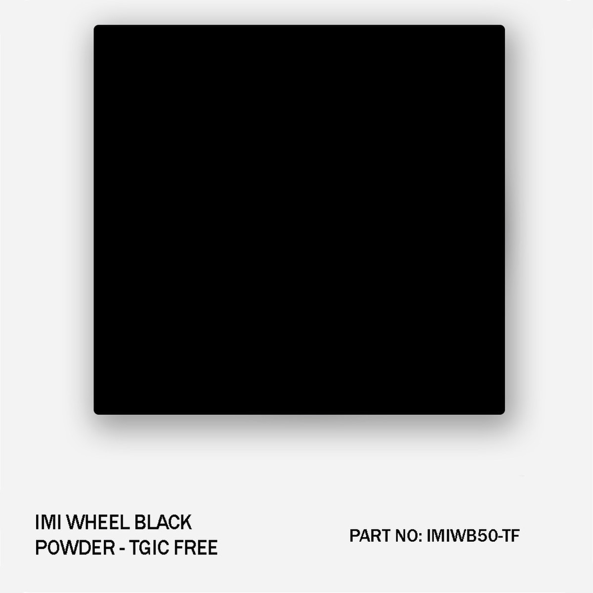 IMI Wheel Black Powder Coating TGIC-Free, IMIWB50-TF