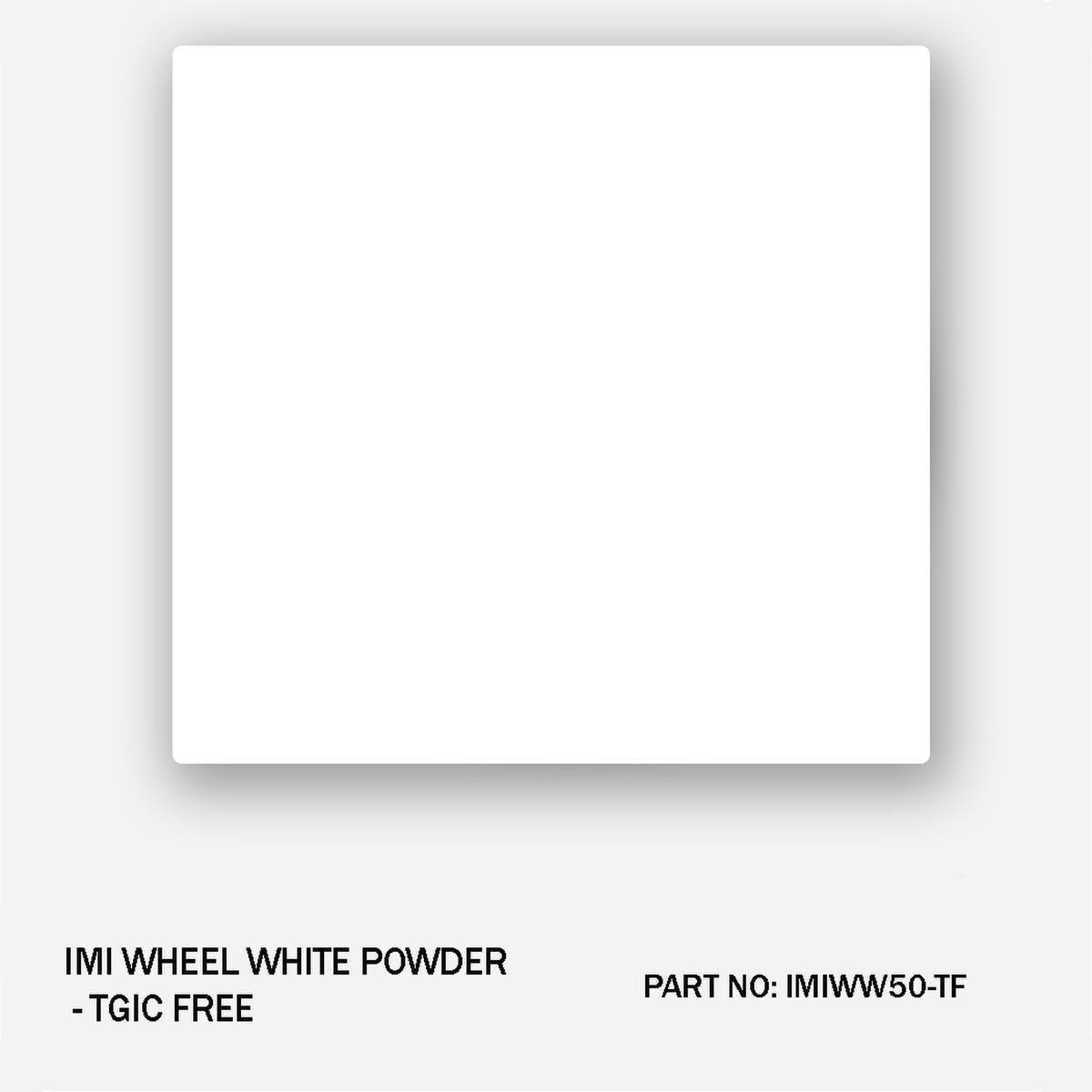 IMI Wheel White Powder Coating TGIC-Free, IMIWW50-TF