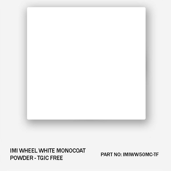 IMI Wheel White Monocoat Powder Coating TGIC-Free, IMIWW50MC-TF