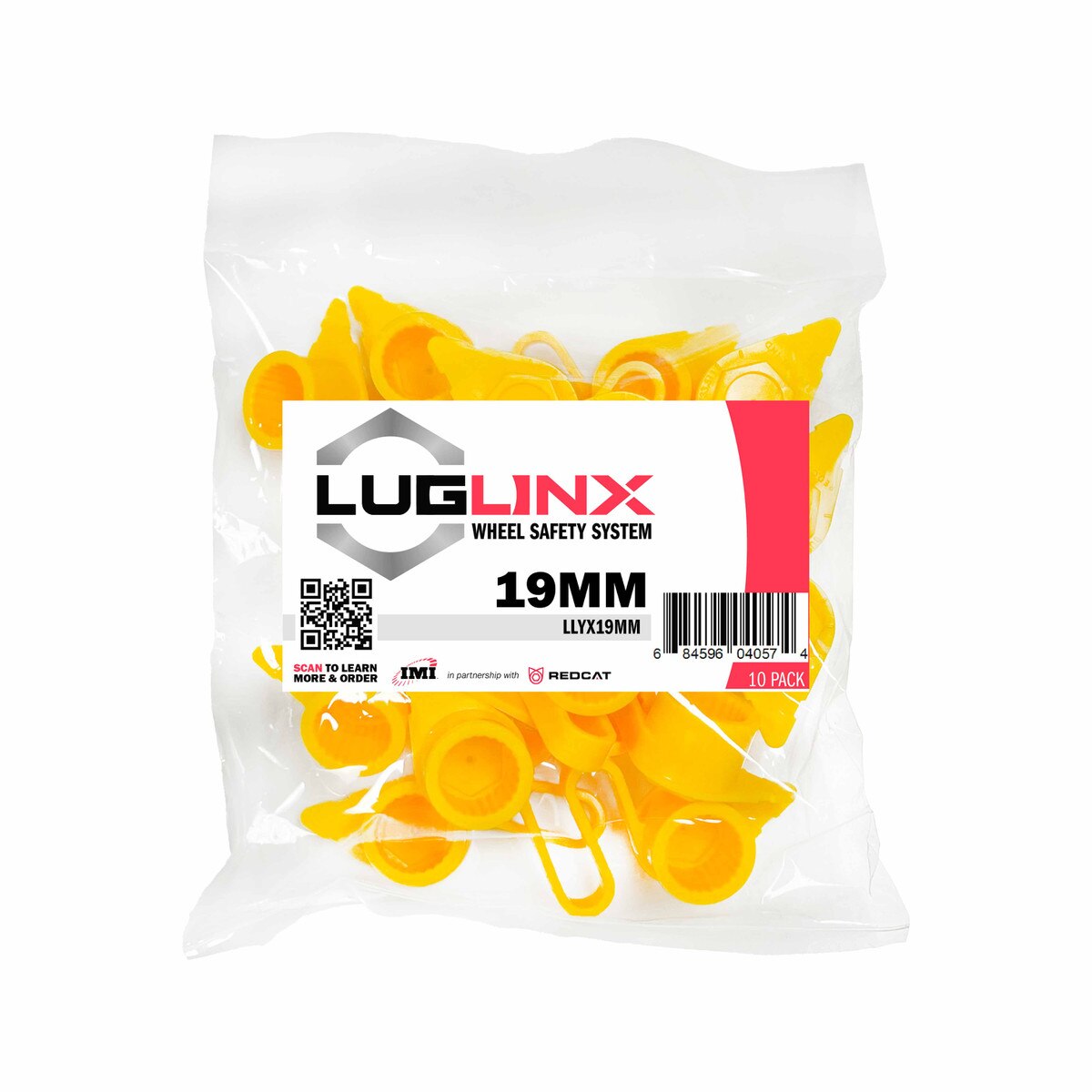 Lug Linx lug nut retainer indicator yellow 19MM, LLYX19MM