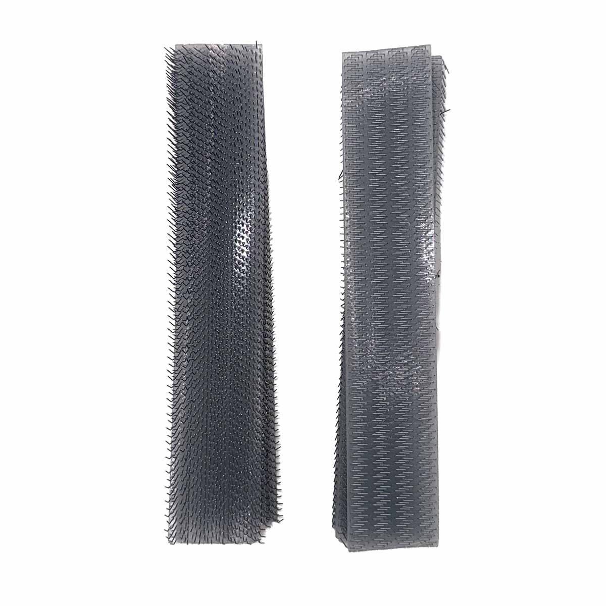 Close-up of gray interior brush